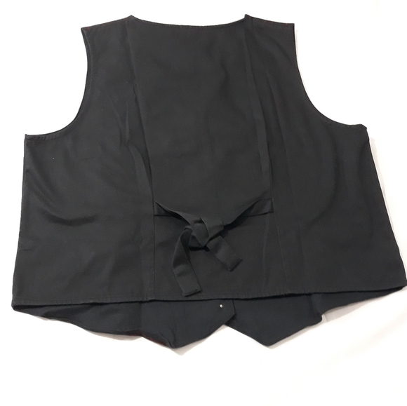 Bobbie Brooks Floral Embroidered Black  Top Button Down 100% Cotton Size Large - Picture 7 of 10